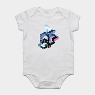 Nature Abstract Geometric Optical Illusion Baby Bodysuit